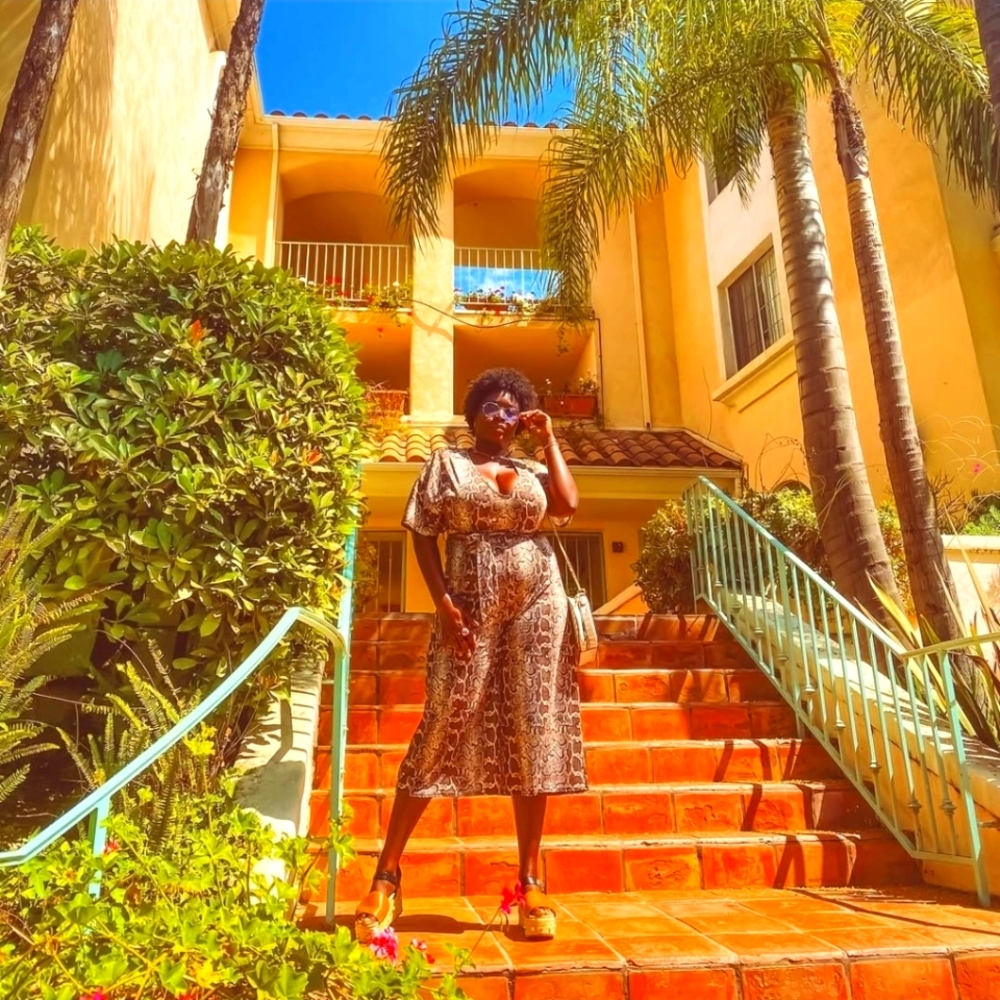 Pretty Little Thing - Brown Snakeprint Jumpsuit